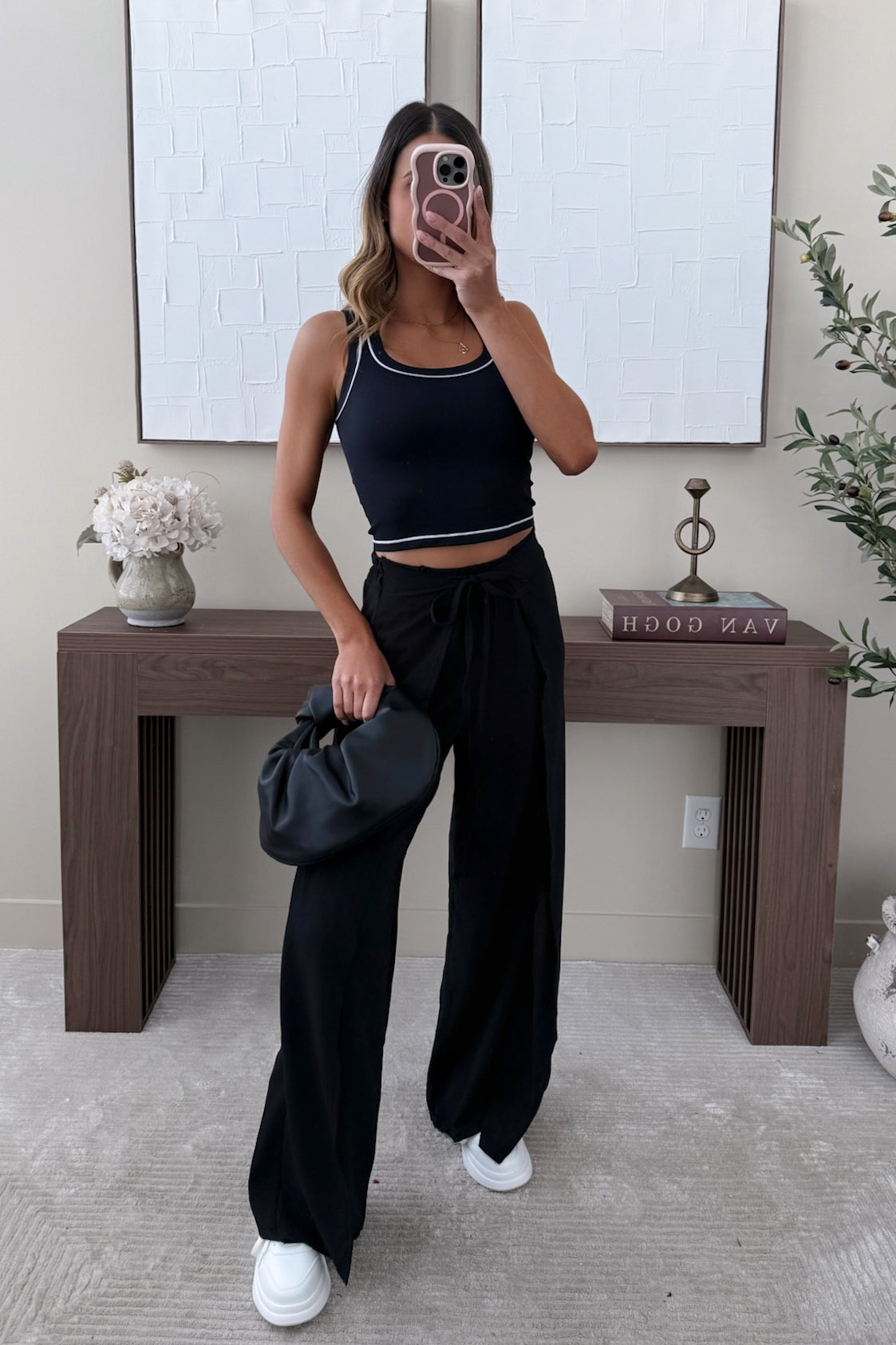 MELO -  Black Crop Top