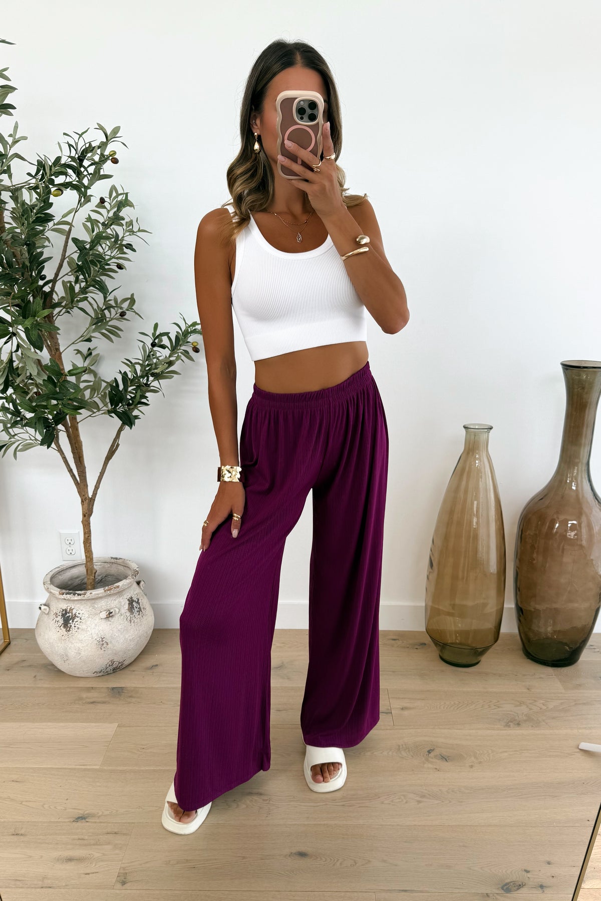 QUINCY - Pantalon / Prune