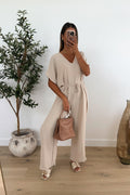 GABRIELLA - Beige Jumpsuit