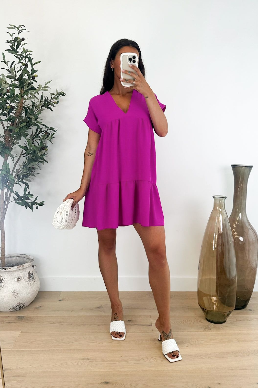 JAZEMINE - Magenta Dress