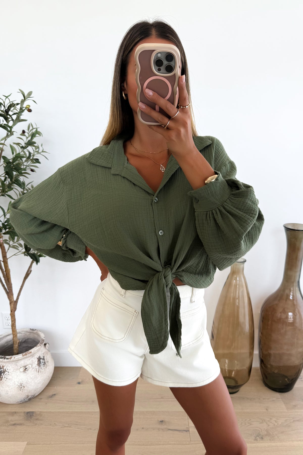 MAGALIE - Khaki Shirt