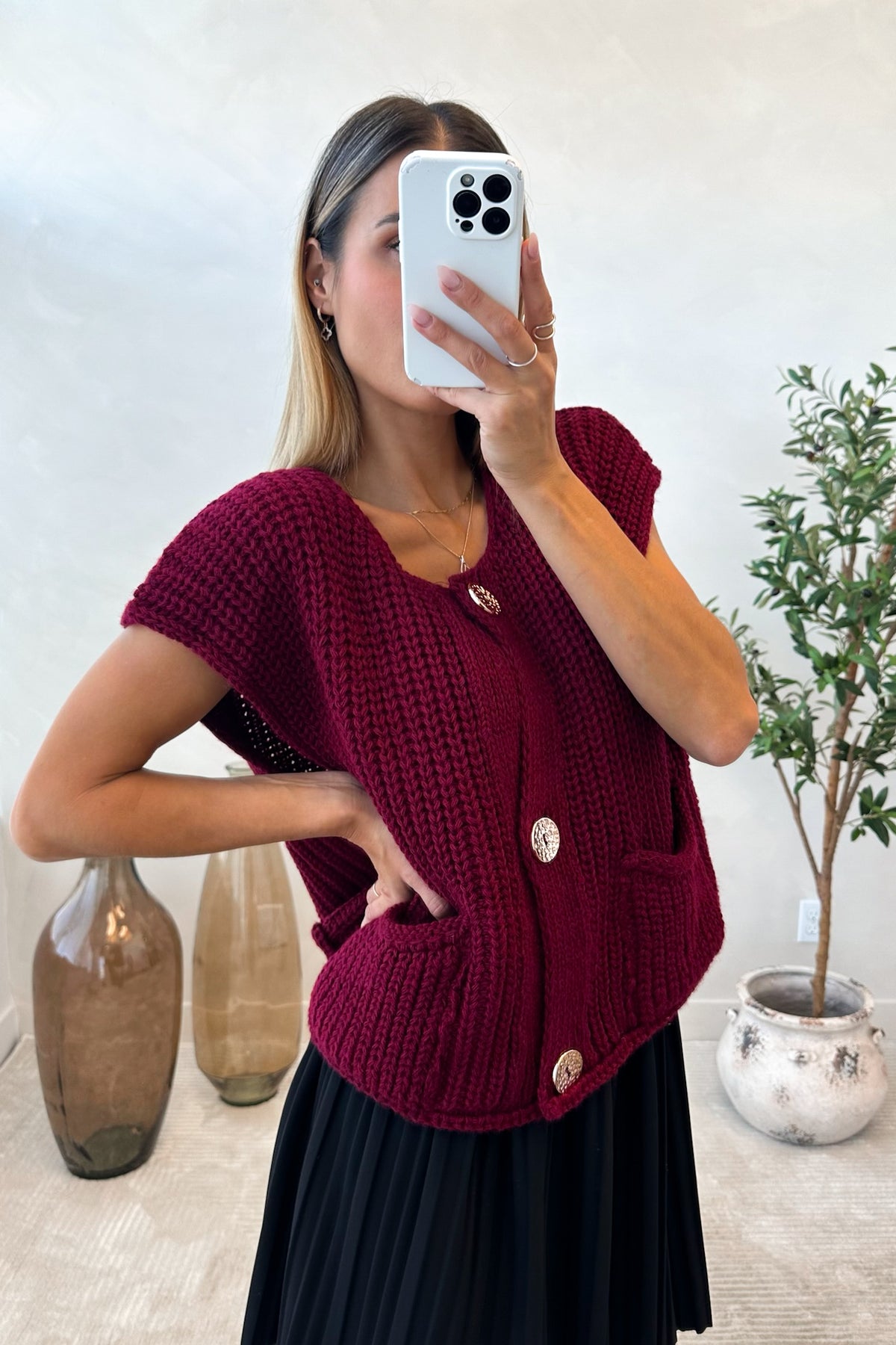 MATILDE - Burgundy Sweater