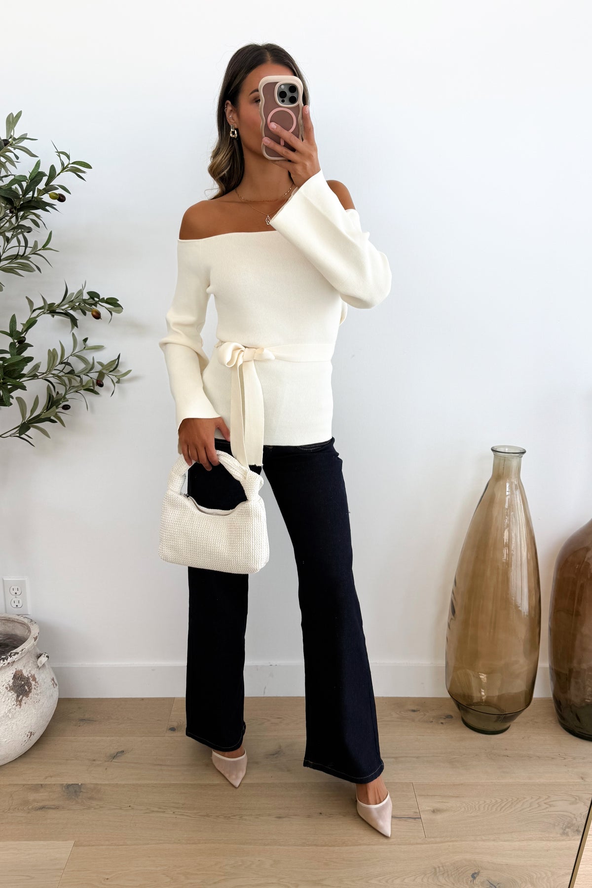 ESTELLE - White Cream Top