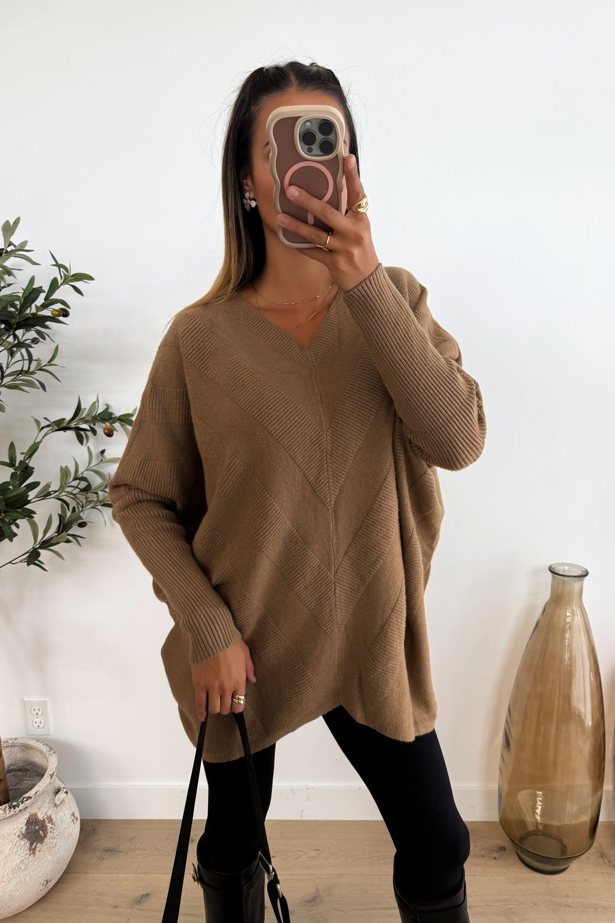 FABY - Long Brown Sweater