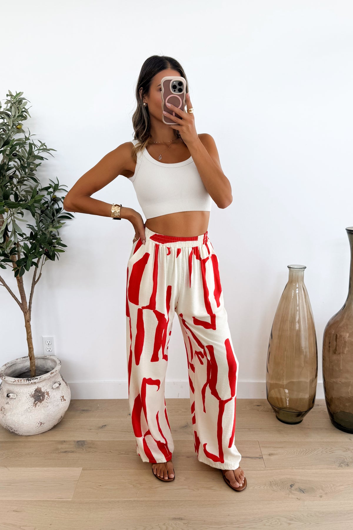 MOCHA - Pantalon / Rouge