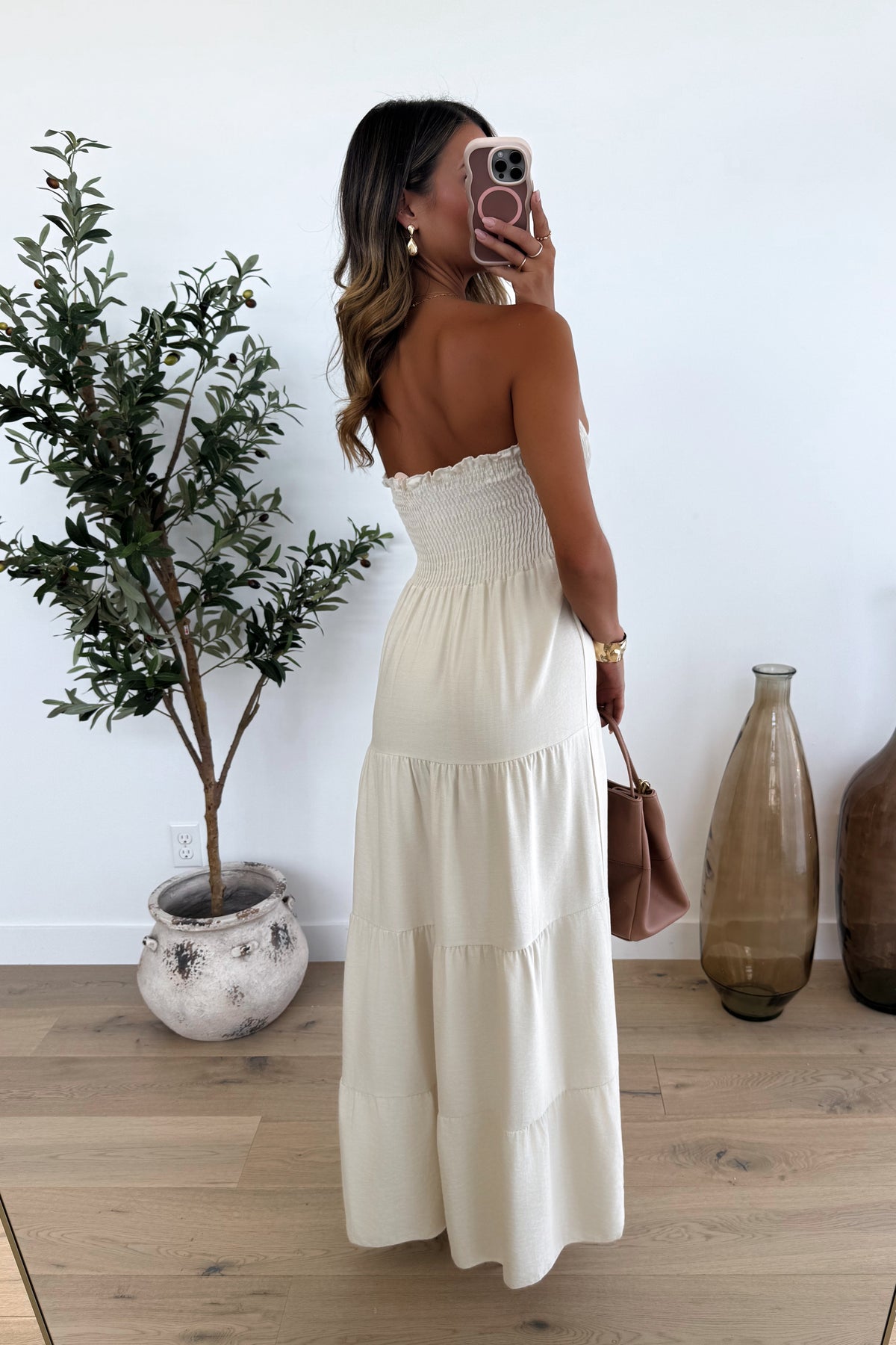 BEATRICE - Robe Longue / Beige