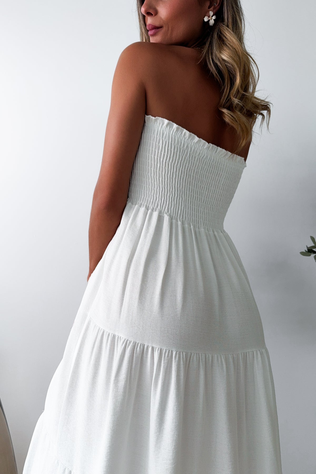 BEATRICE - White Maxi Dress