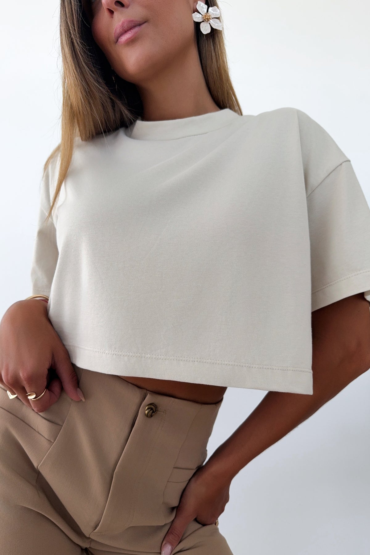 FERGY - Beige T-Shirt