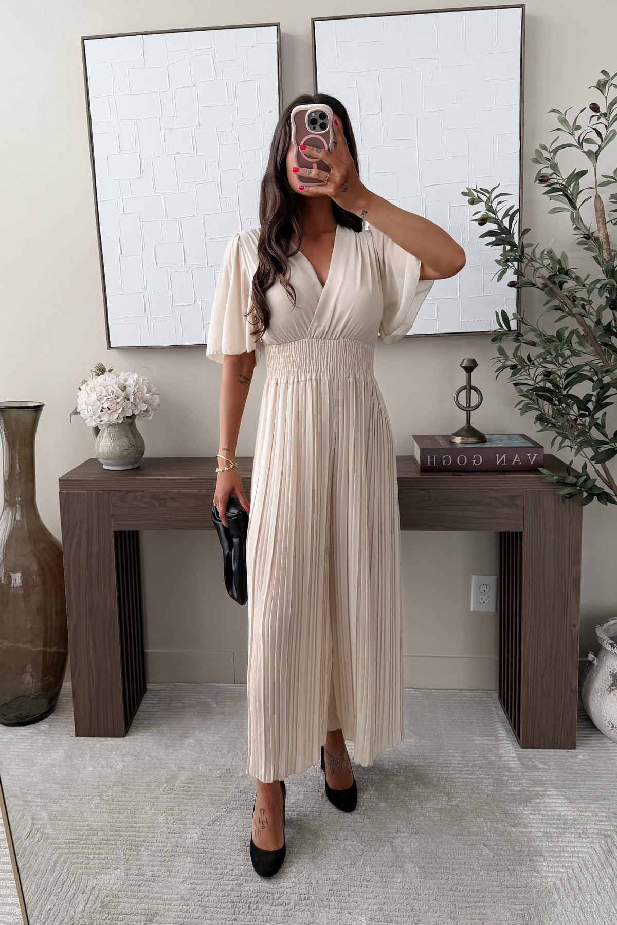 CHLORIS - Beige Jumpsuit