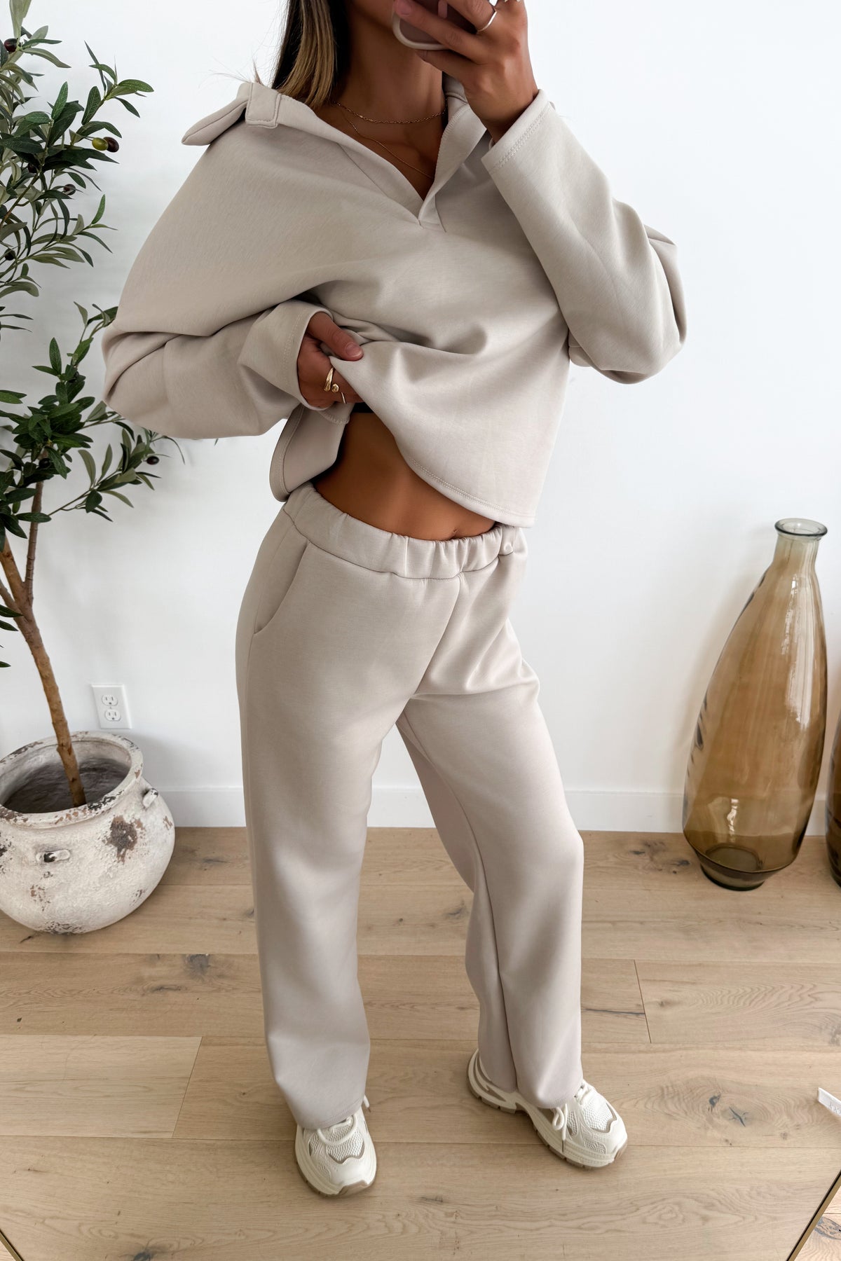 PARIS - Beige Two-Piece Set