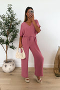GABRIELLA - Old Pink Jumpsuit