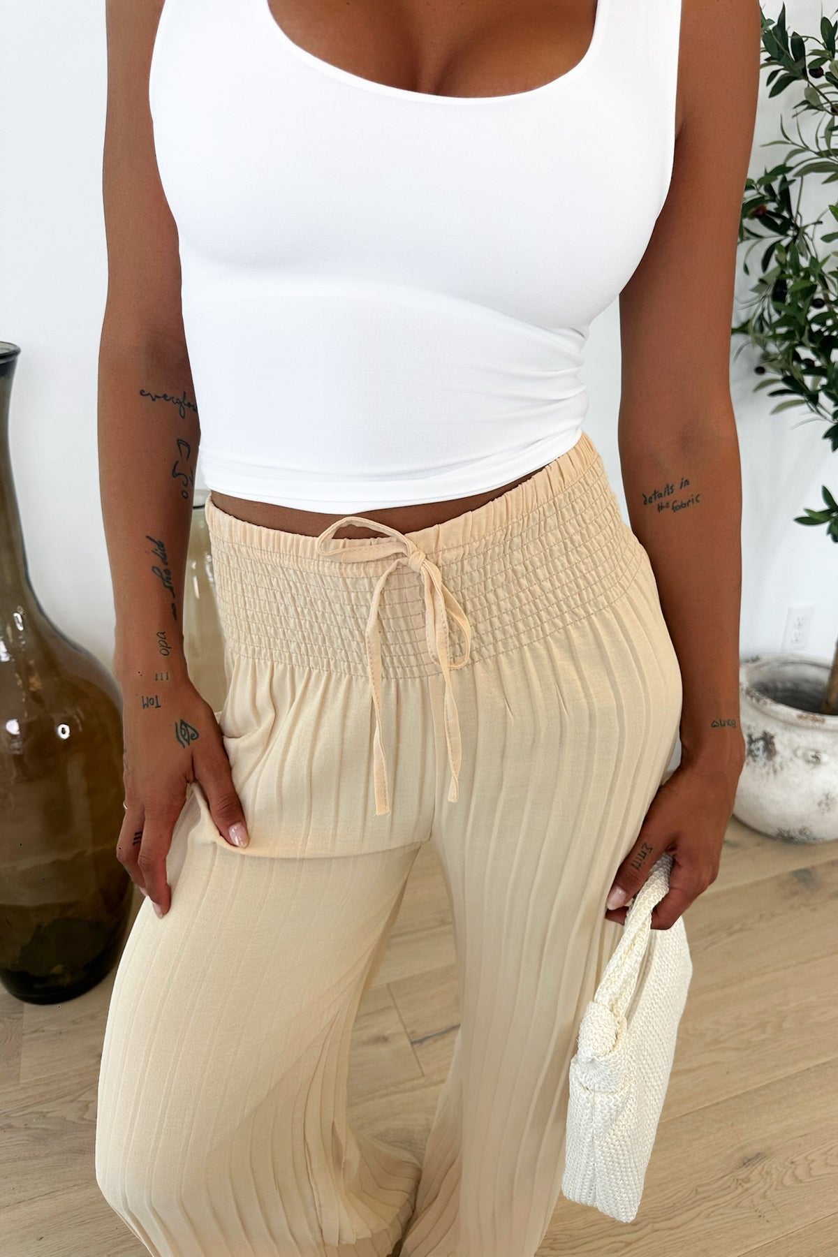 OLTEN - Pantalon / Beige