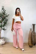 OLTEN - Pantalon / Rose