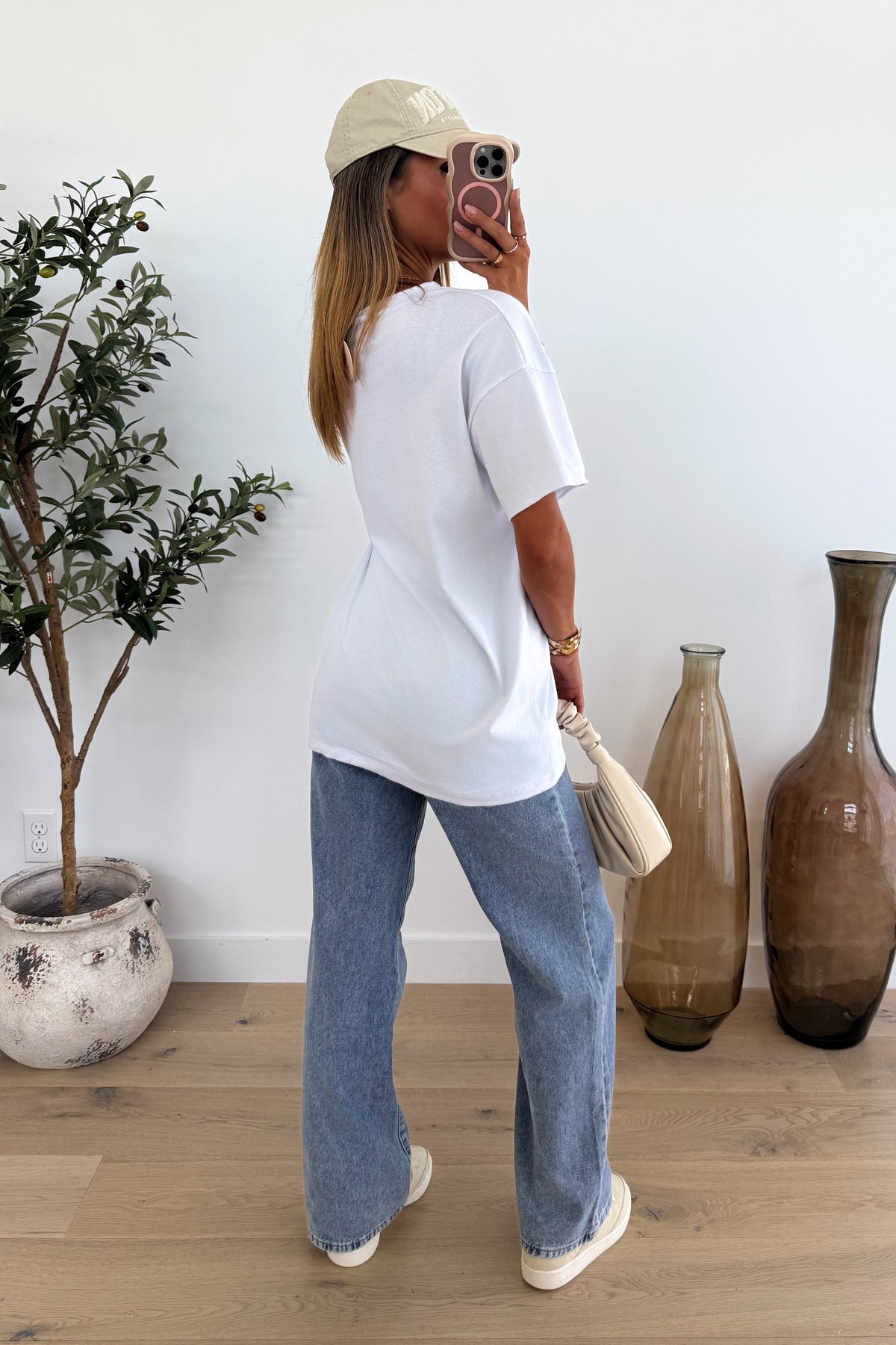 LAUREL - White Oversized T-Shirt