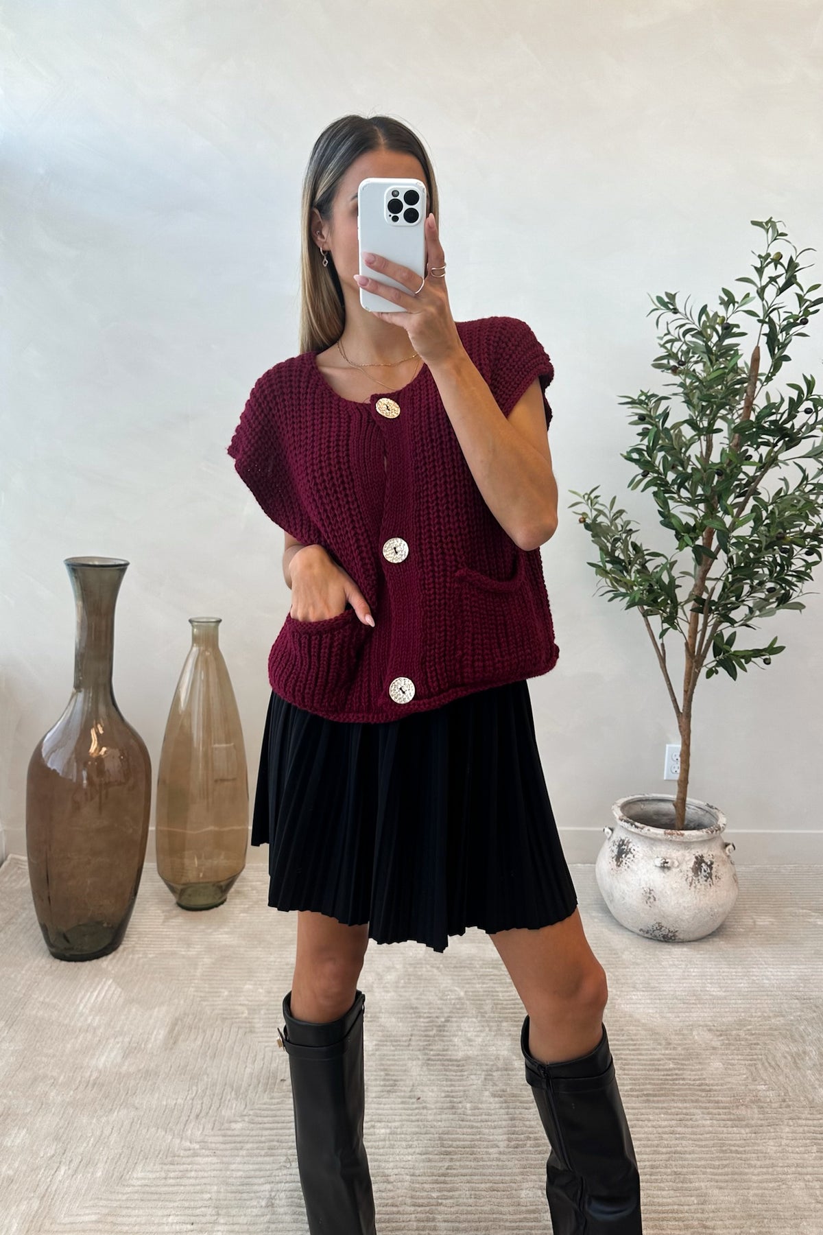 MATILDE - Burgundy Sweater