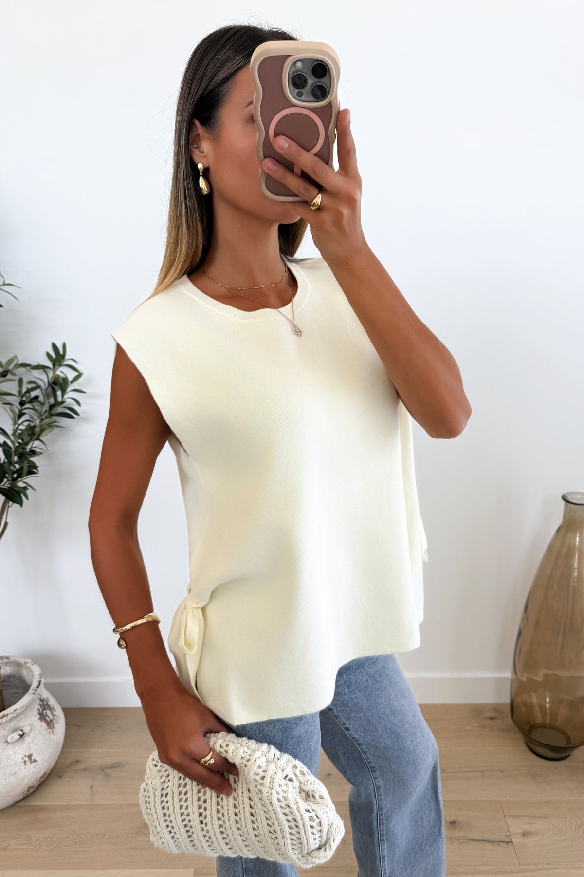 SABINE - Cream Top