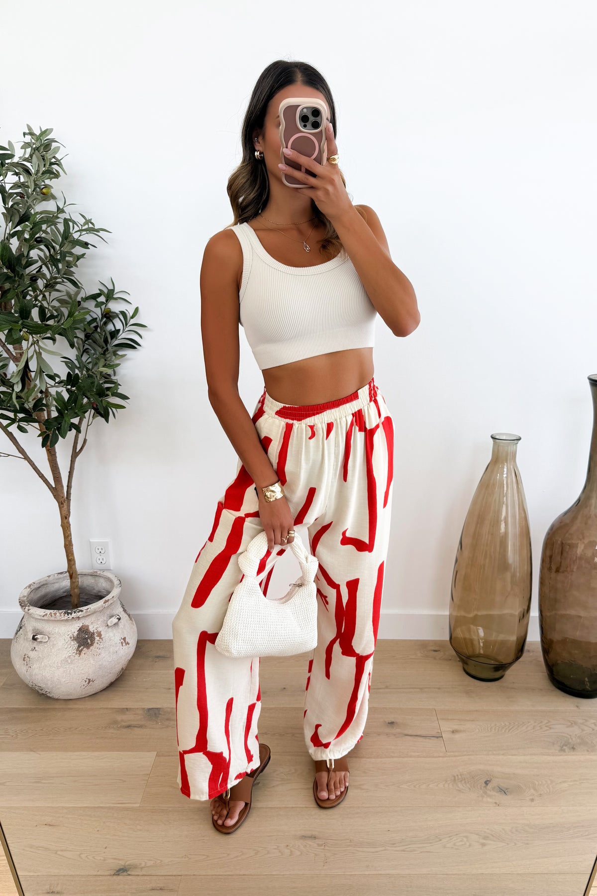 MOCHA - Pantalon / Rouge