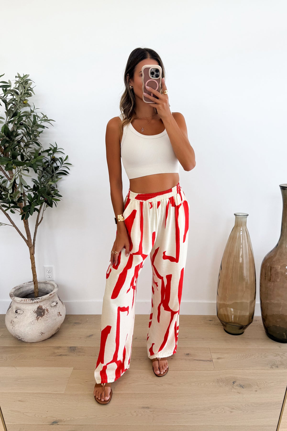 MOCHA - Pantalon / Rouge