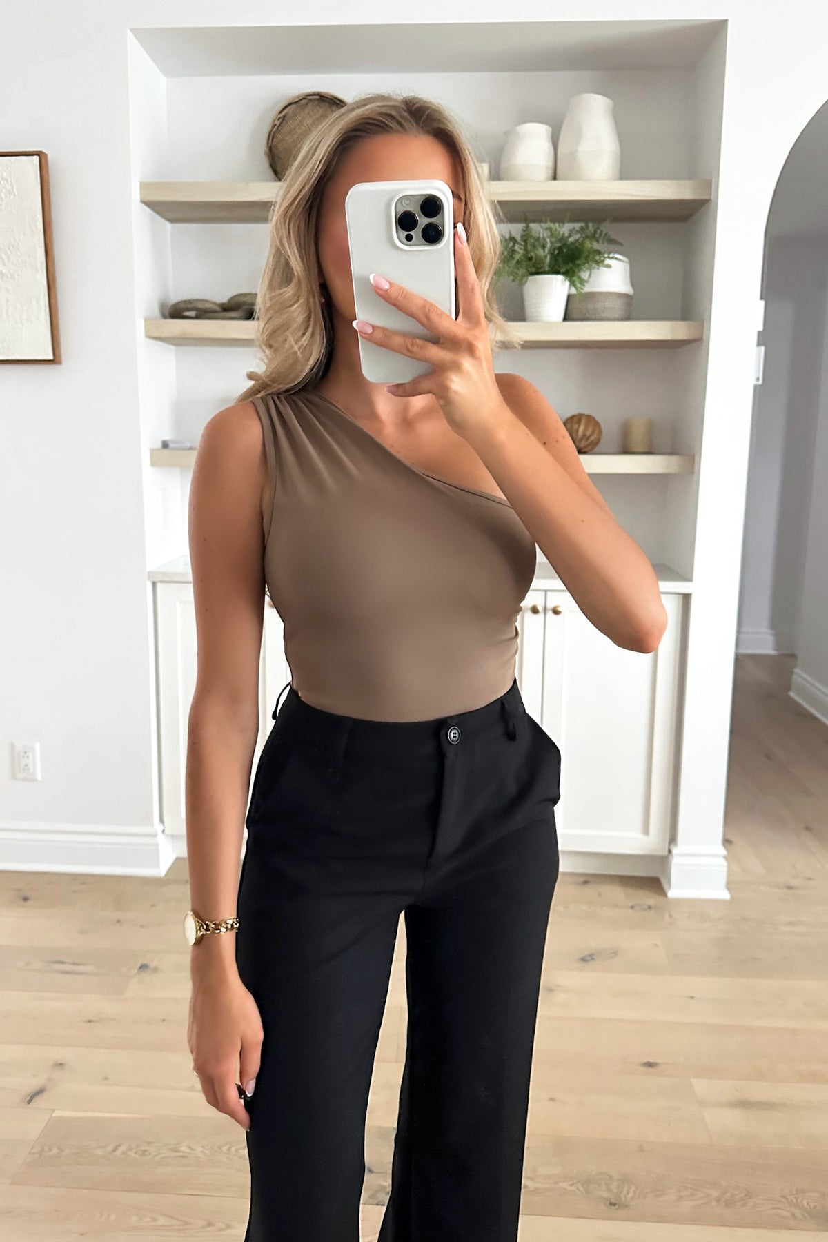 MARKLE - Taupe Crop Top
