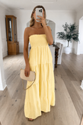 BEATRICE - Robe Longue / Jaune