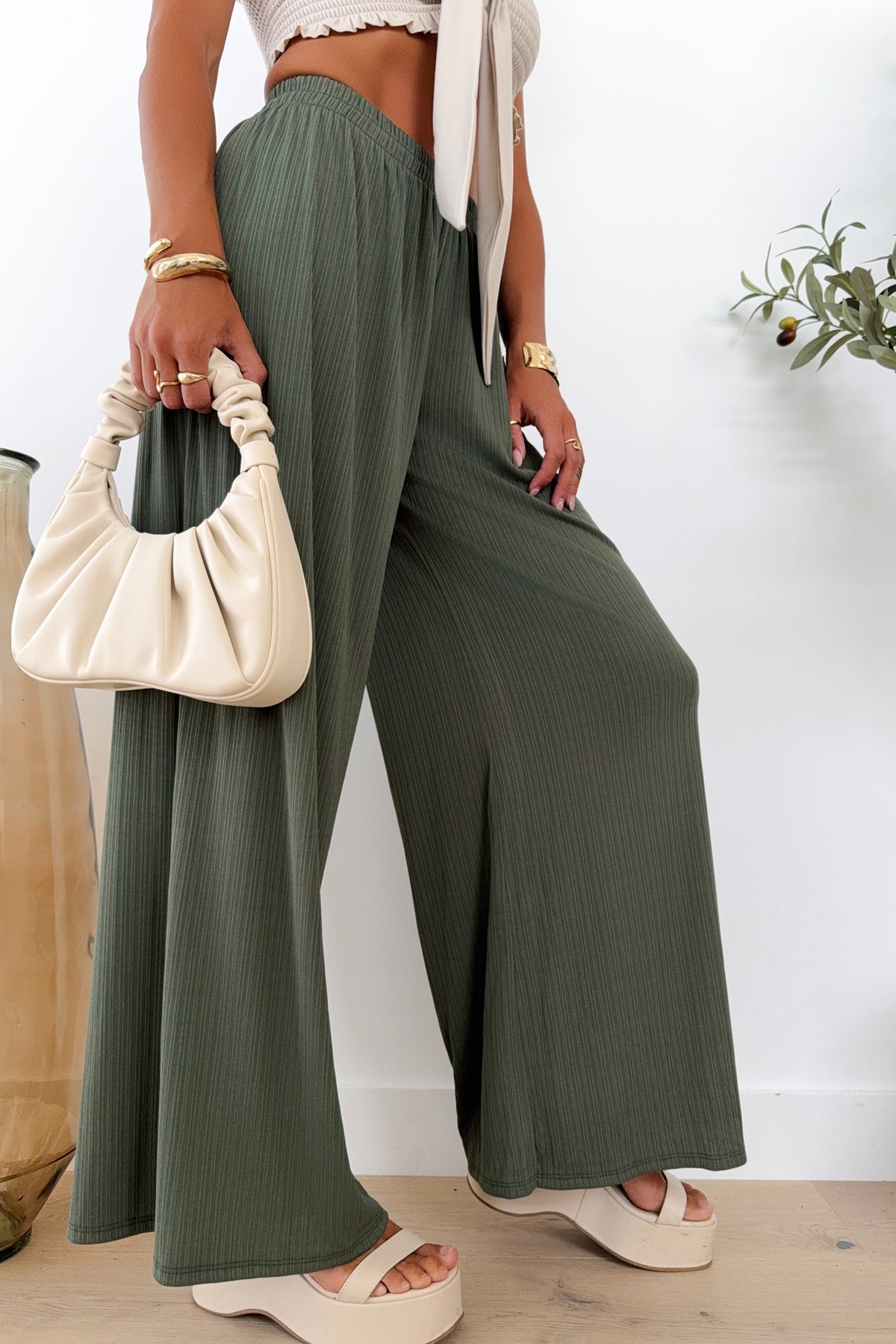QUINCY - Pantalon / Kaki