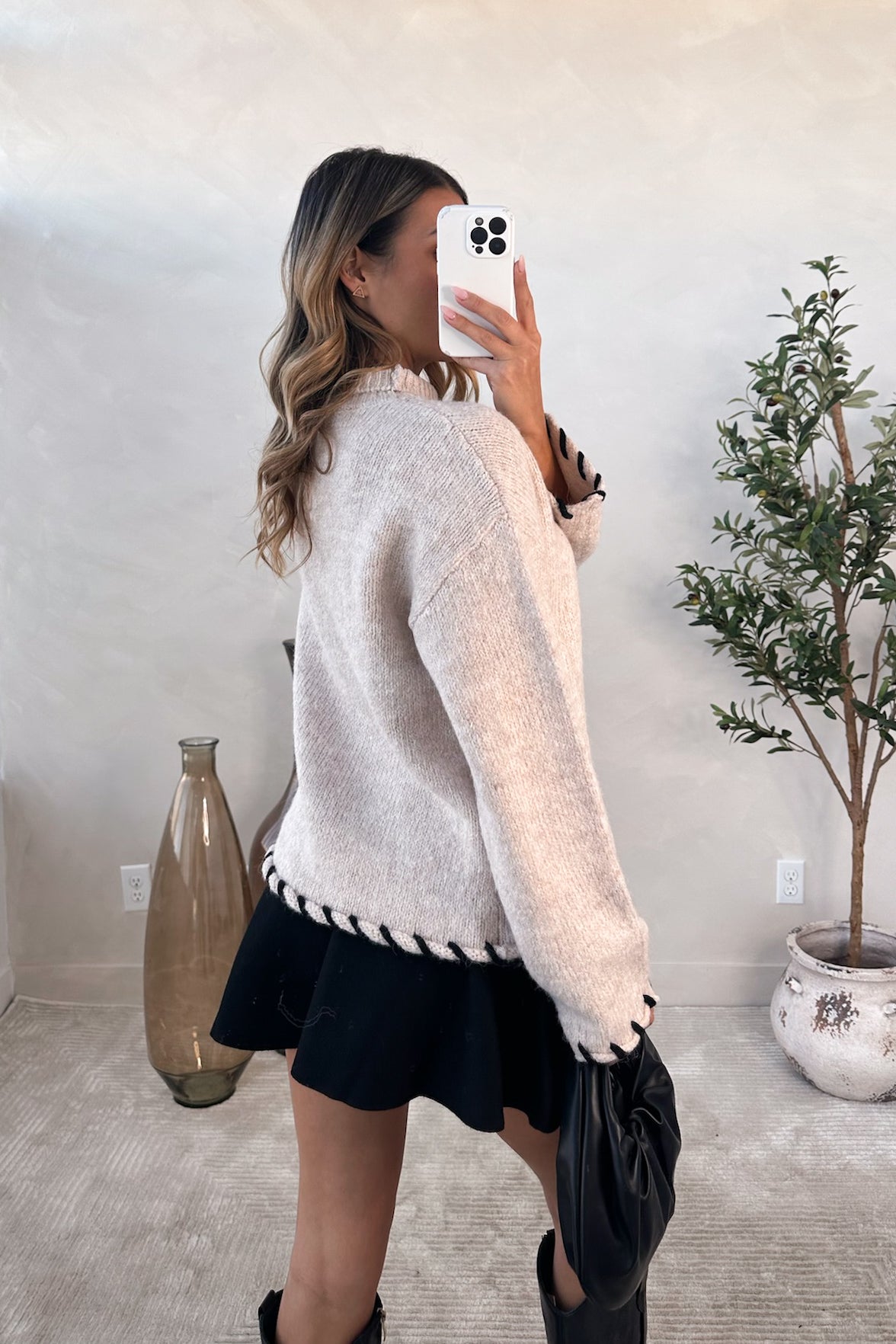 SANDRA - Beige Sweater