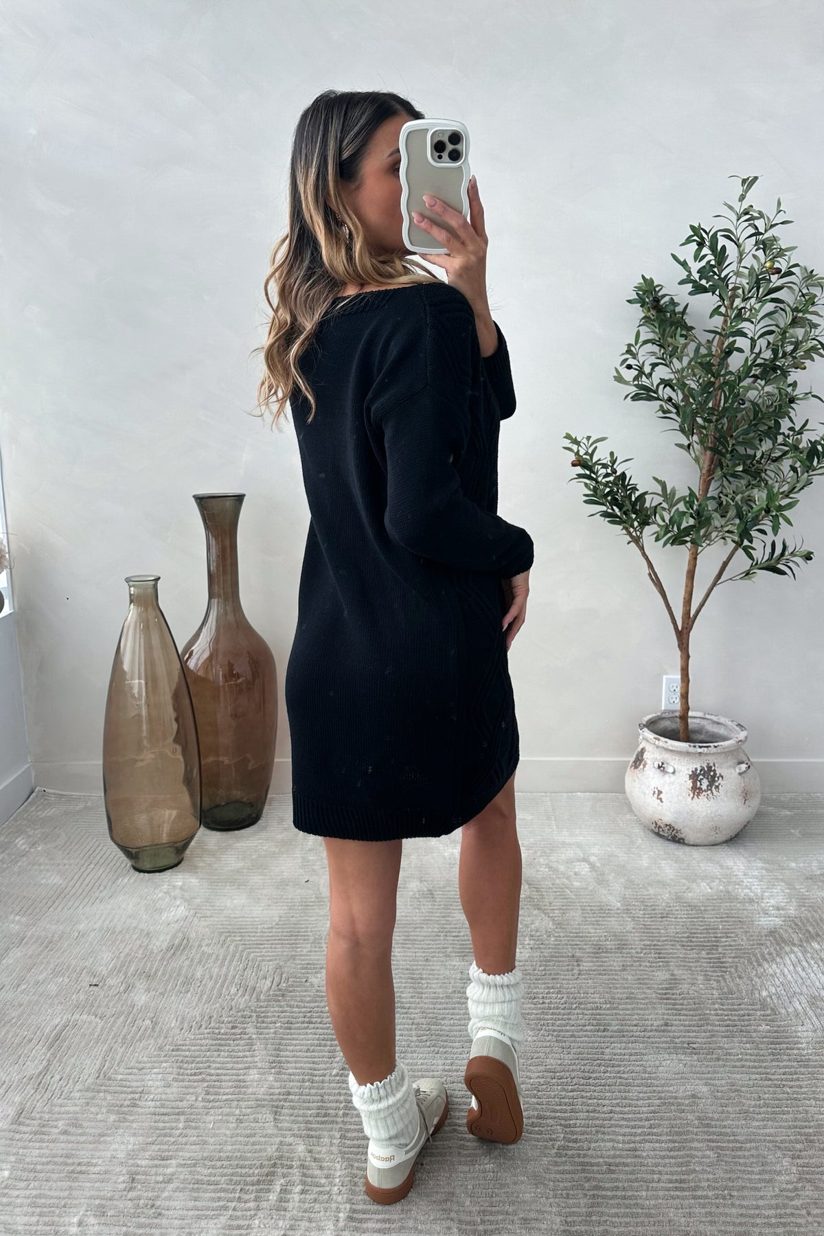 MATÉO - Black Sweater Dress