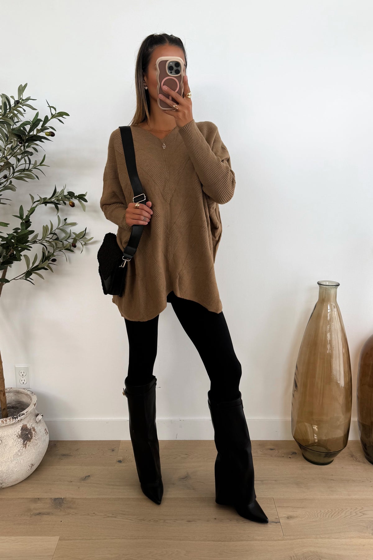 FABY - Long Brown Sweater