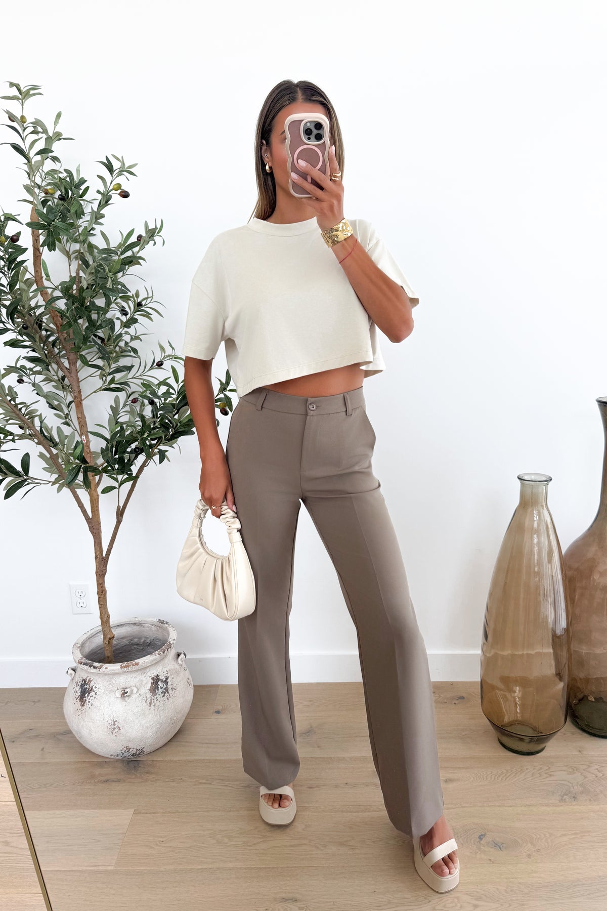 VISION - Pantalon / Taupe