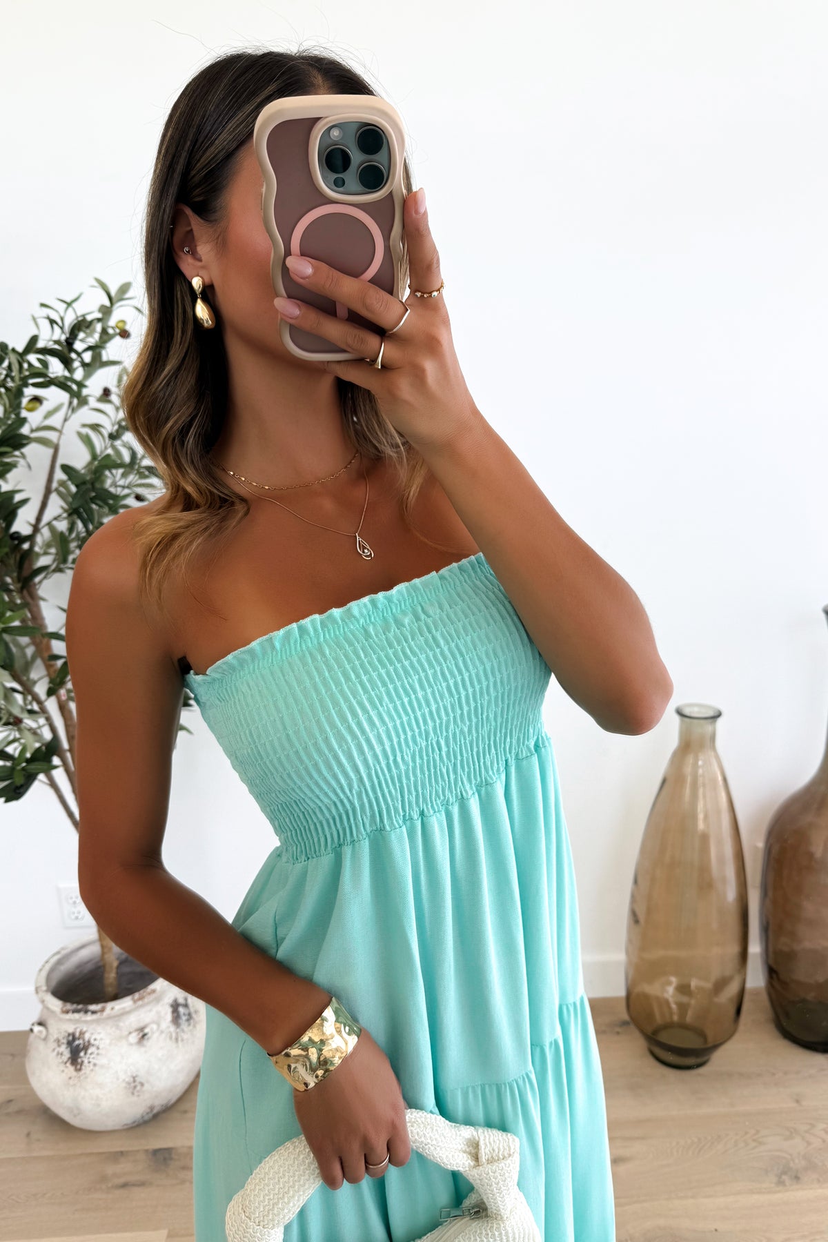 BEATRICE - Turquoise Maxi Dress