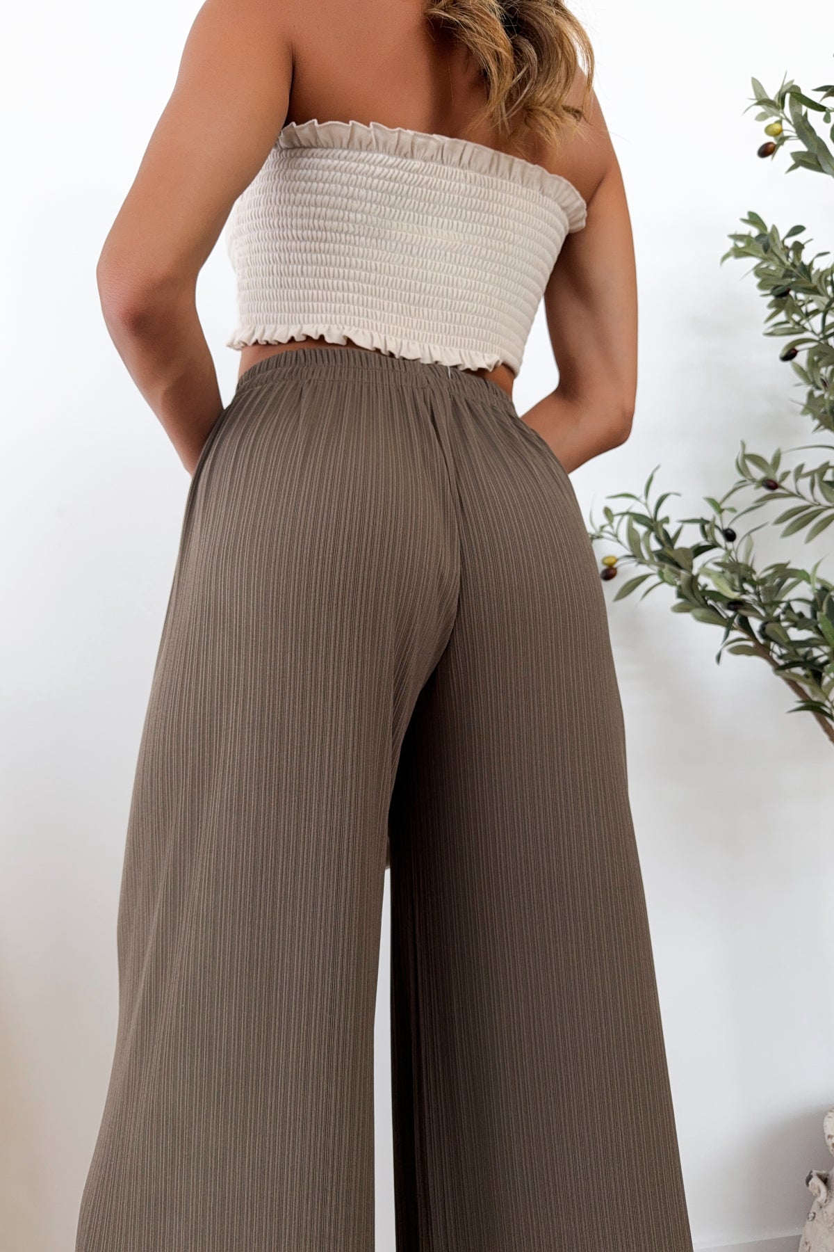 QUINCY - Taupe Pants