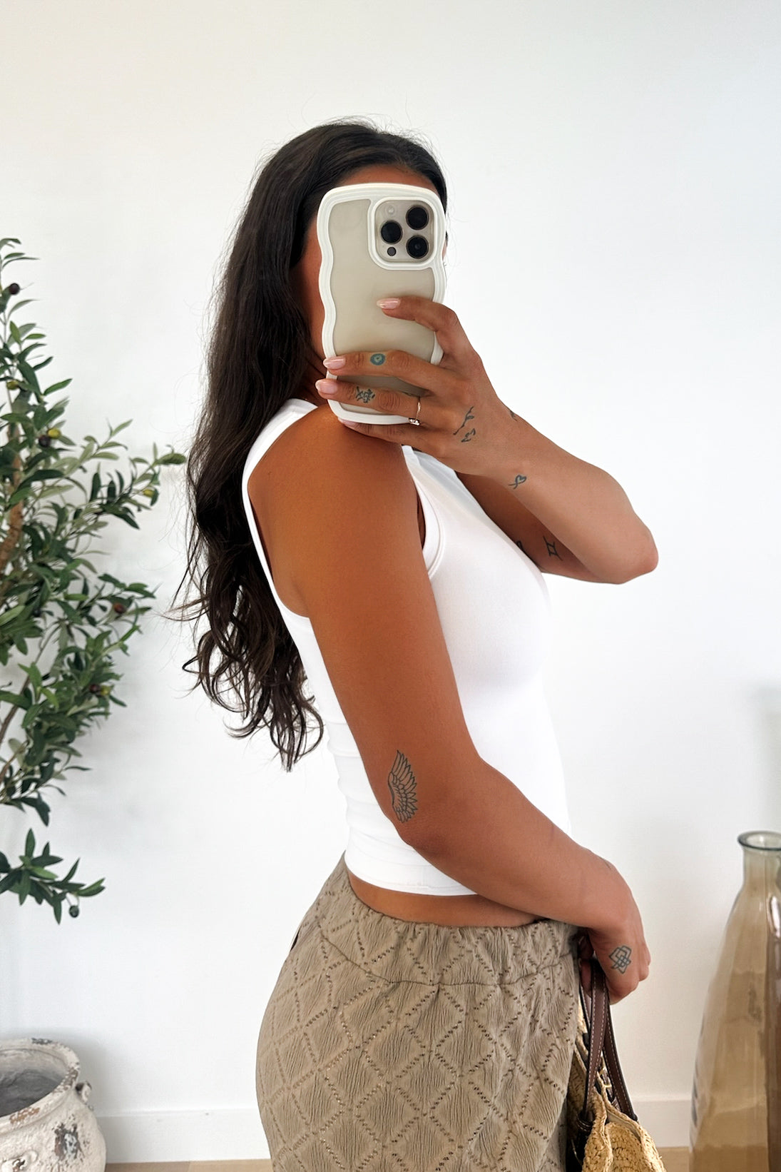 MODELLE - Haut Court / Blanc