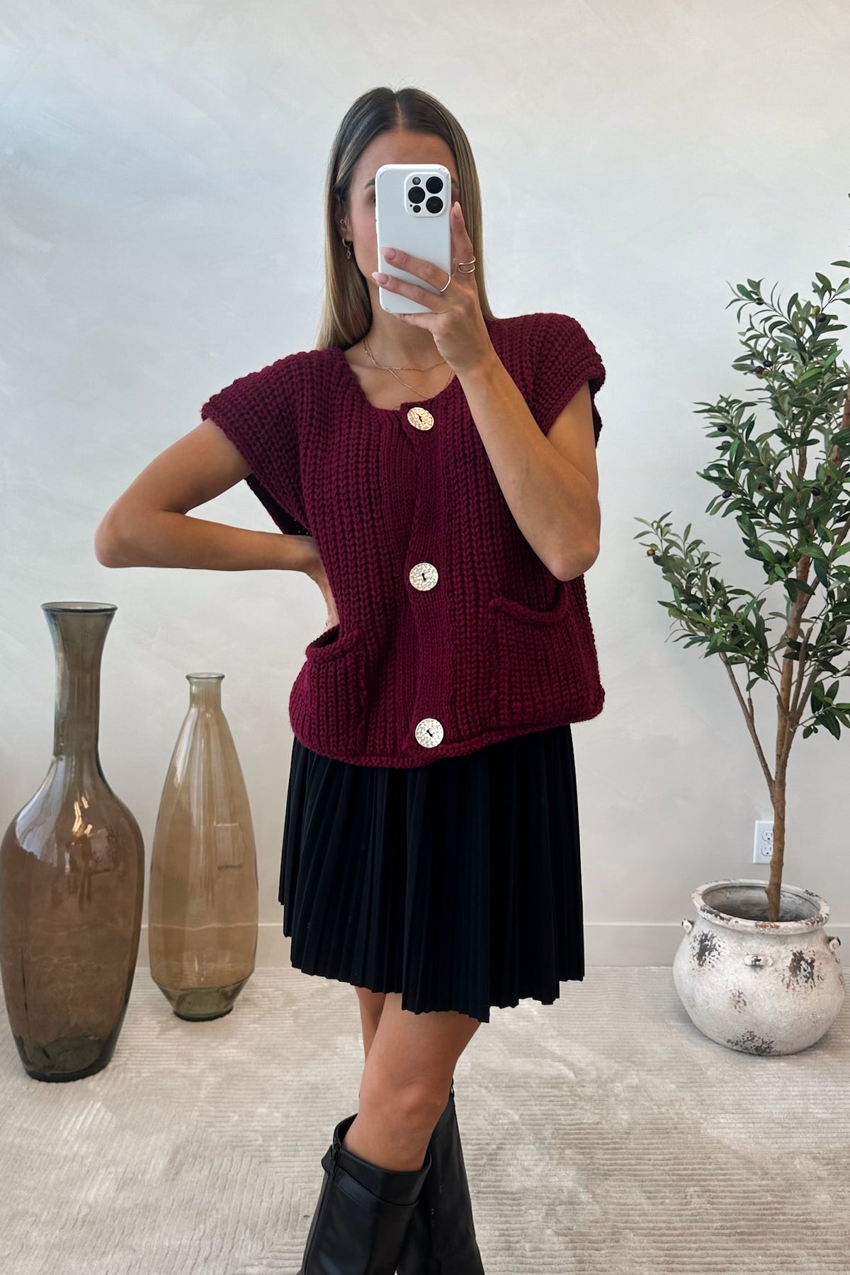 MATILDE - Burgundy Sweater