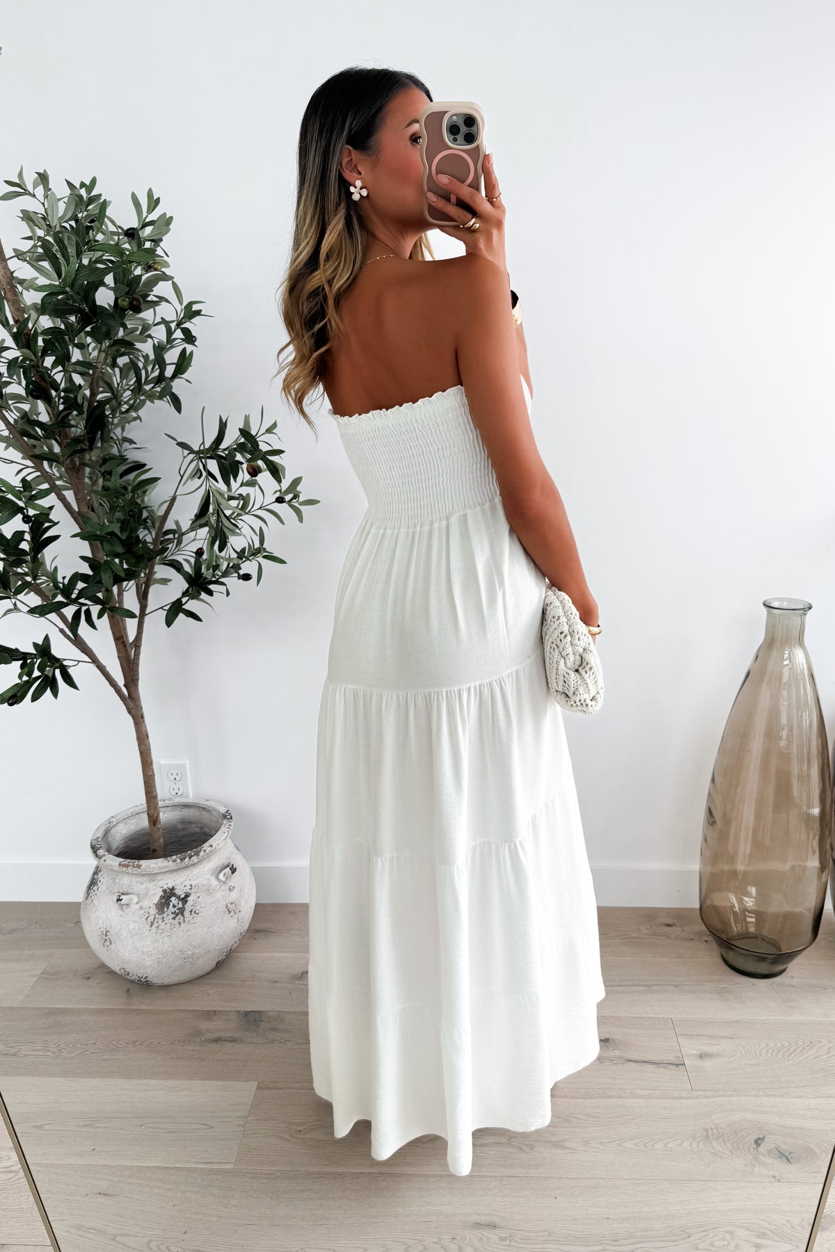 BEATRICE - White Maxi Dress