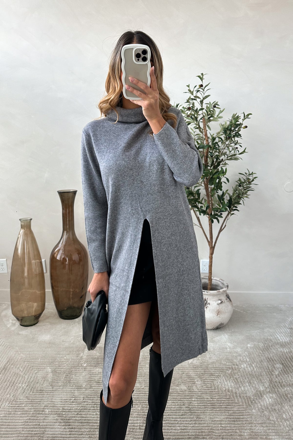 SHE'S COLD - Pull Long / Gris