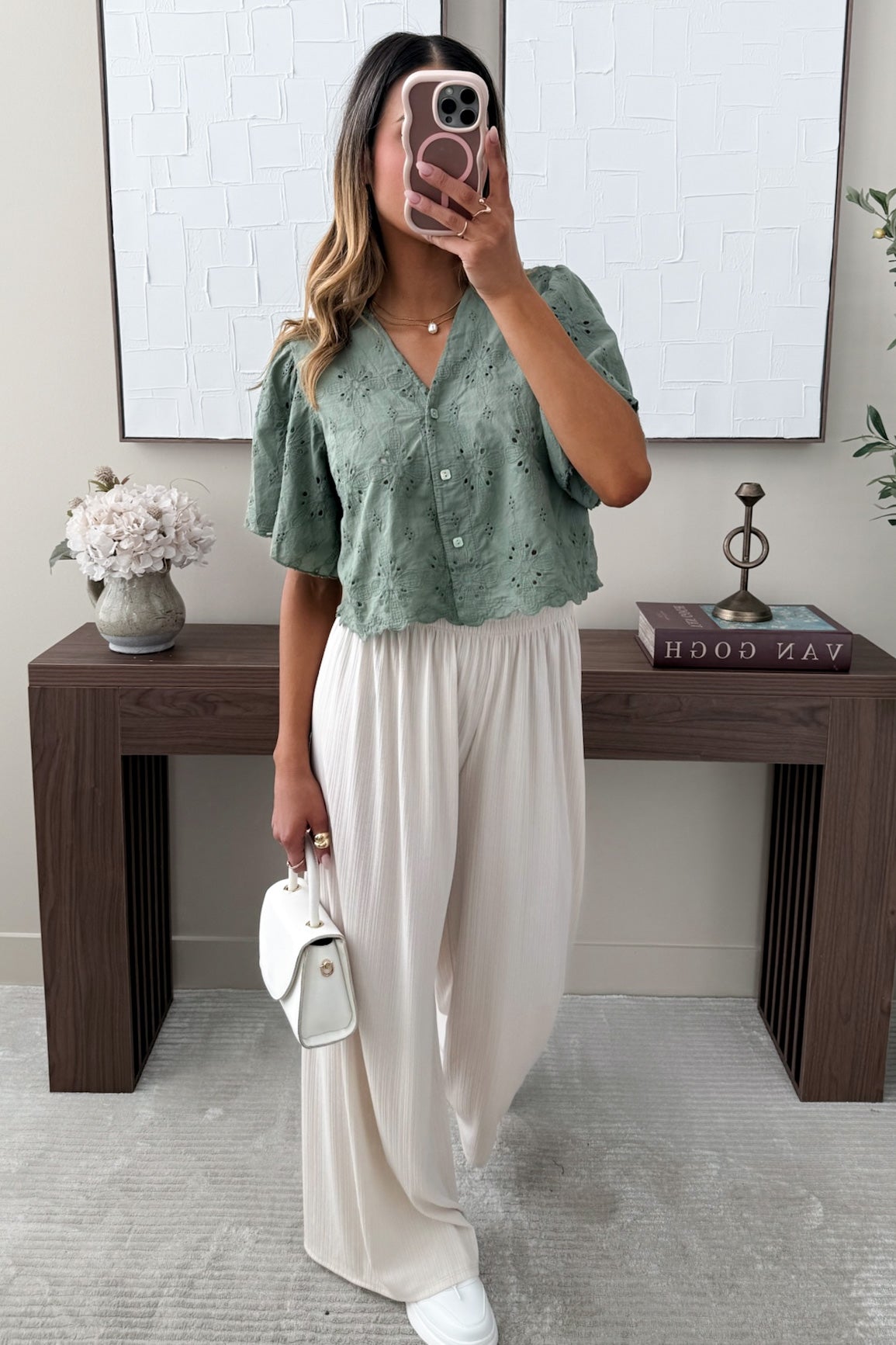 CHARLOTTE - Khaki Blouse