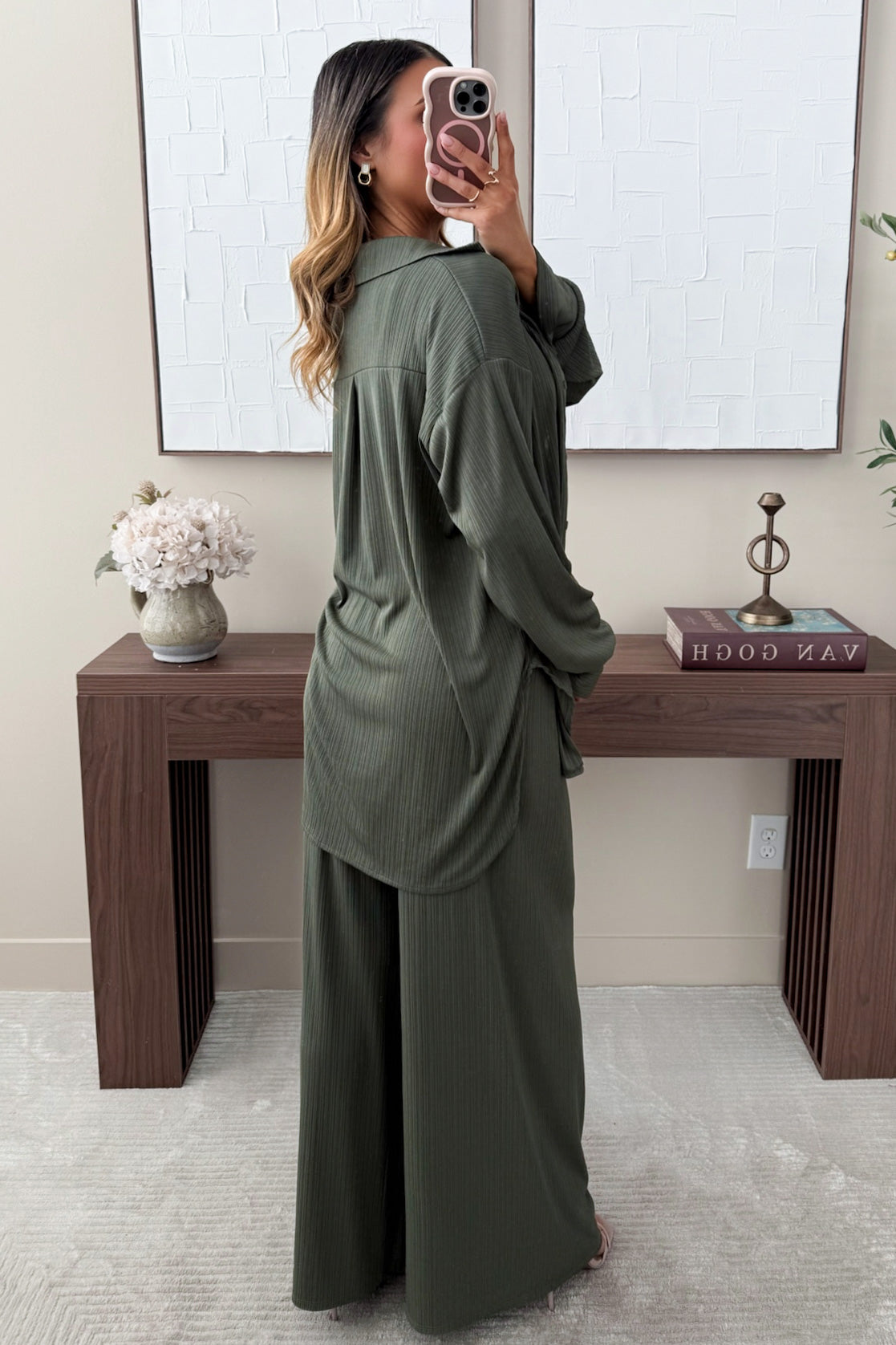 FIDÈLE - Khaki Two-Piece Set