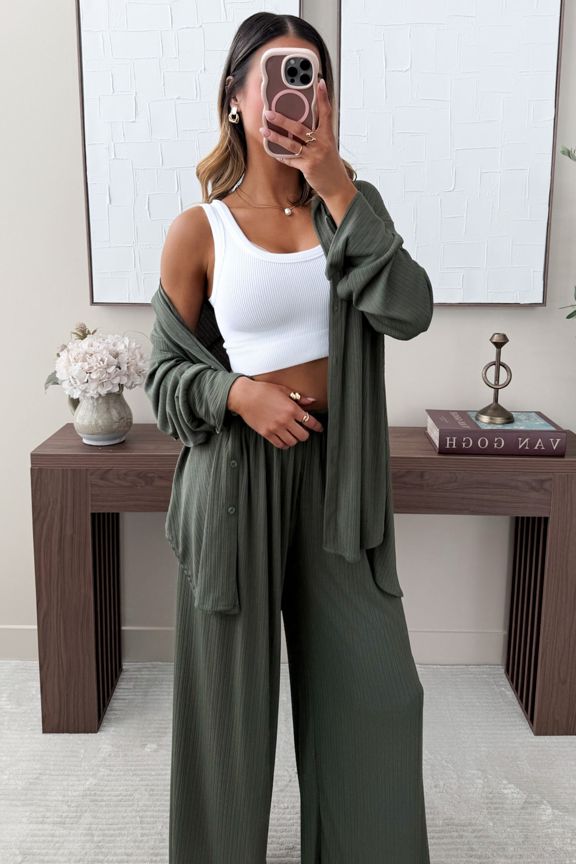 FIDÈLE - Khaki Two-Piece Set