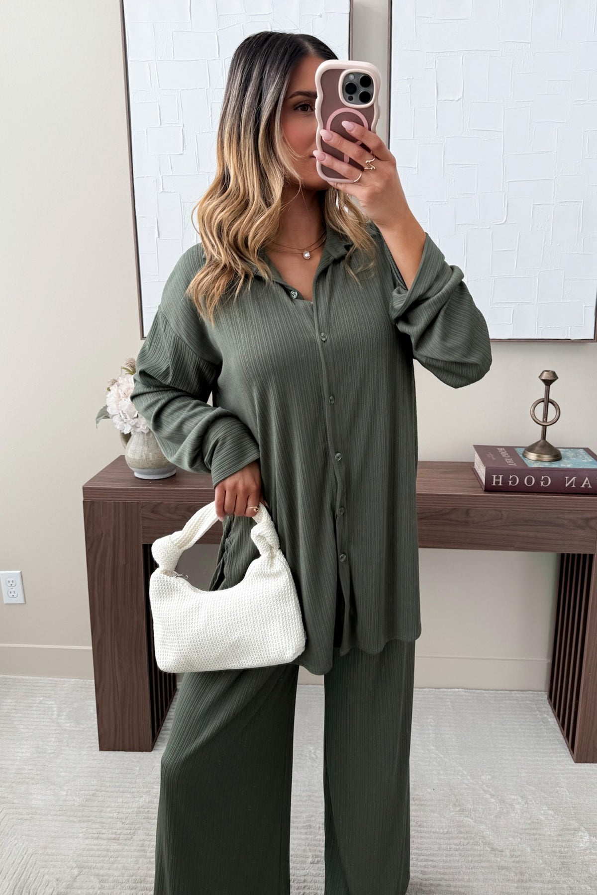 FIDÈLE - Khaki Two-Piece Set