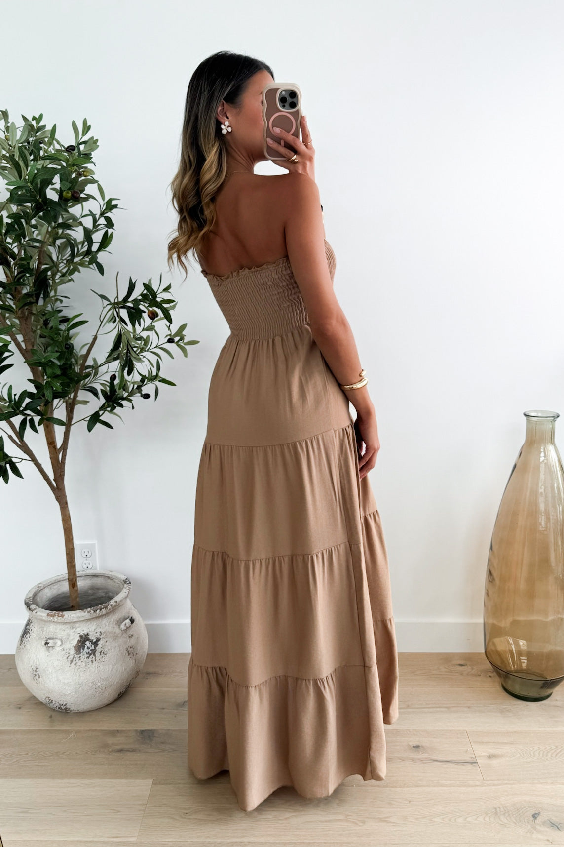 BEATRICE - Camel Maxi Dress