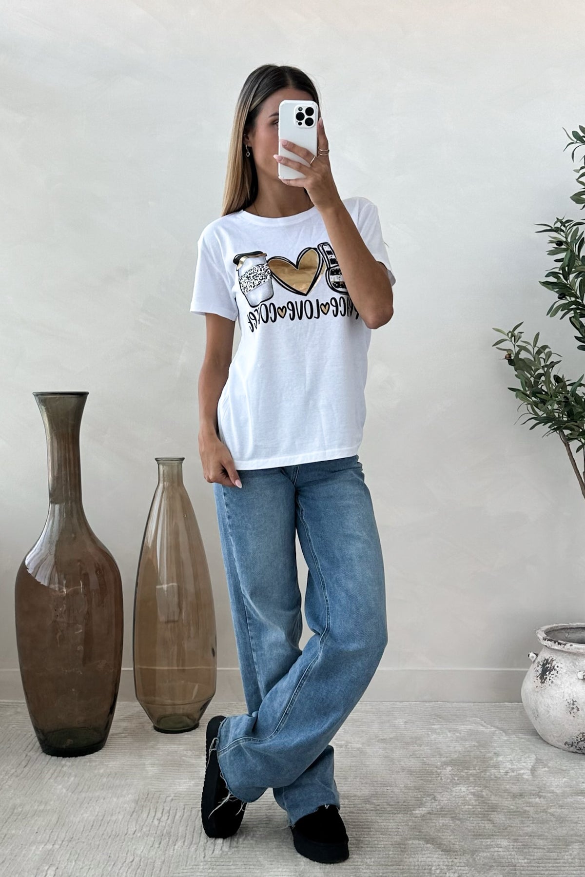 PEACE - White T-Shirt