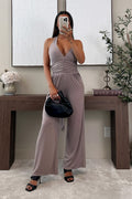 AMBER - Taupe Jumpsuit