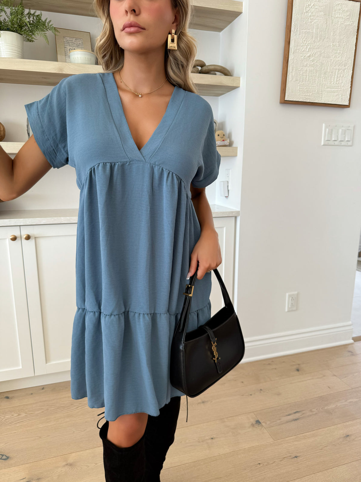 JAZEMINE - Blue Jeans Dress