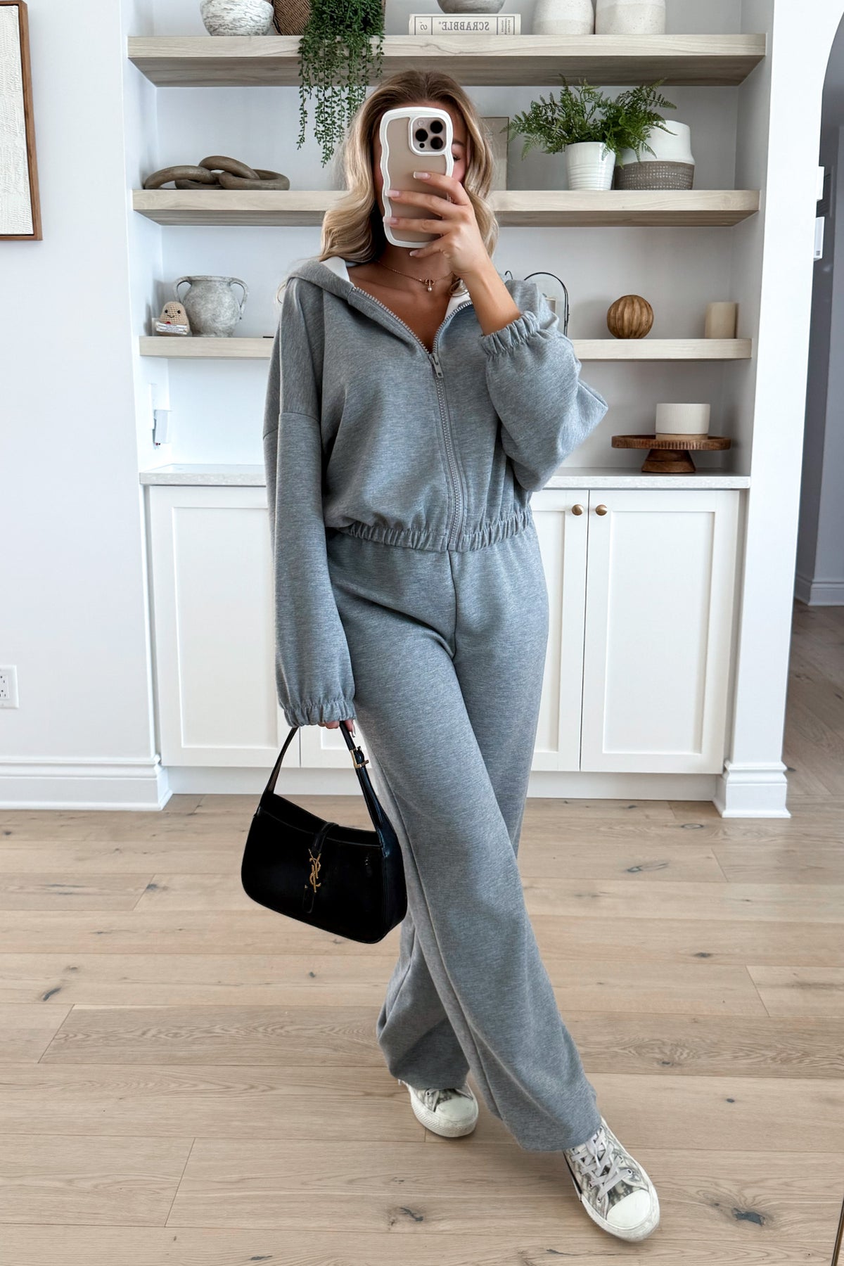 HOUDIE - Grey Two-Piece Matching Set