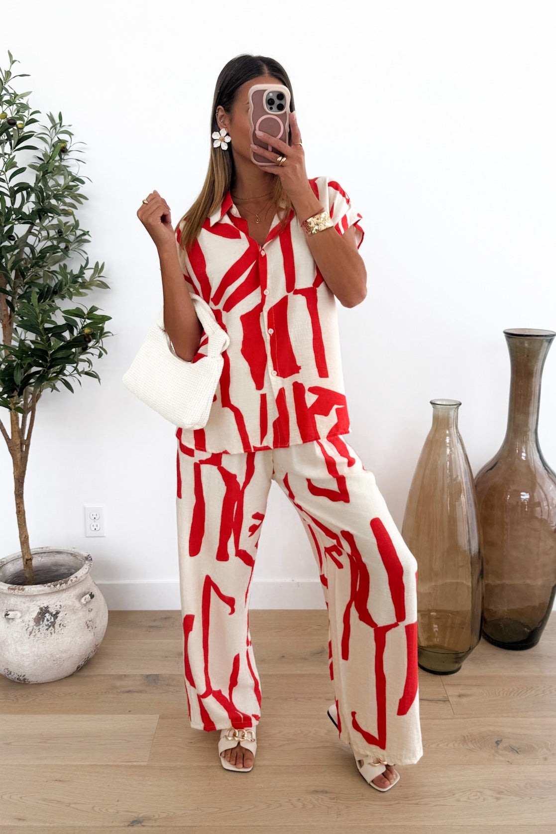 MOCHA - Red Two-Piece Set