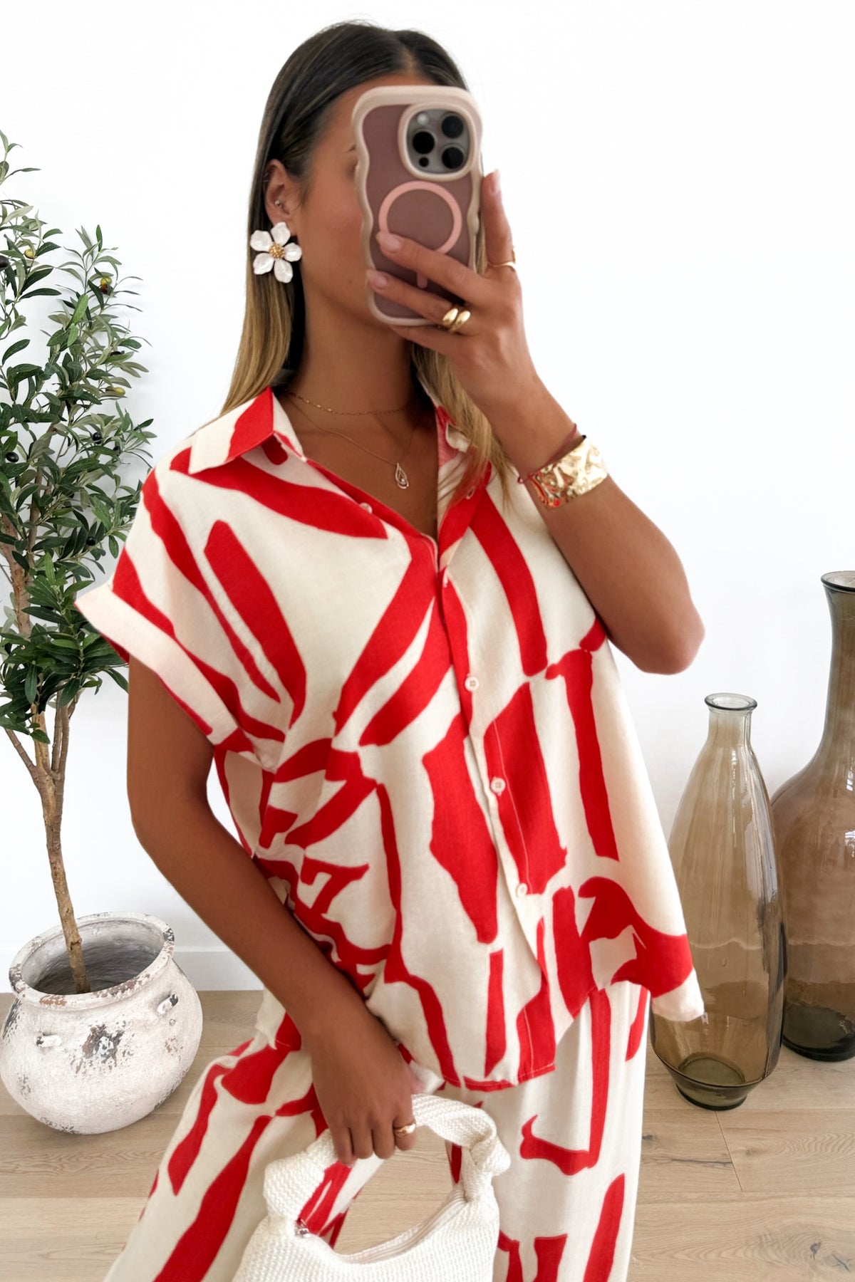 MOCHA - Red Two-Piece Set
