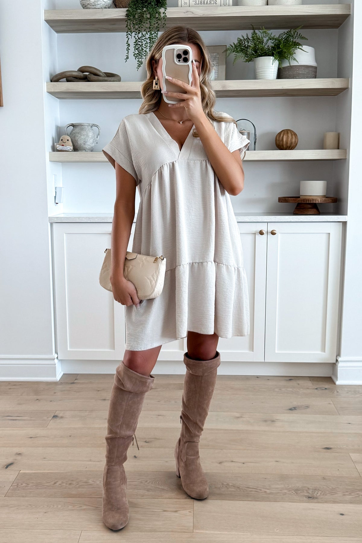 JAZEMINE - Beige Dress