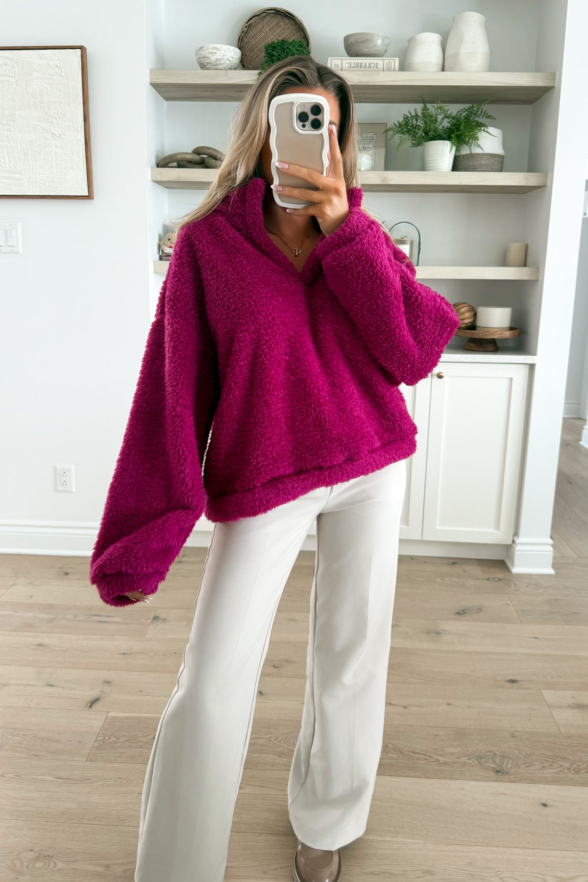 ALBA - Fuschia Sweater