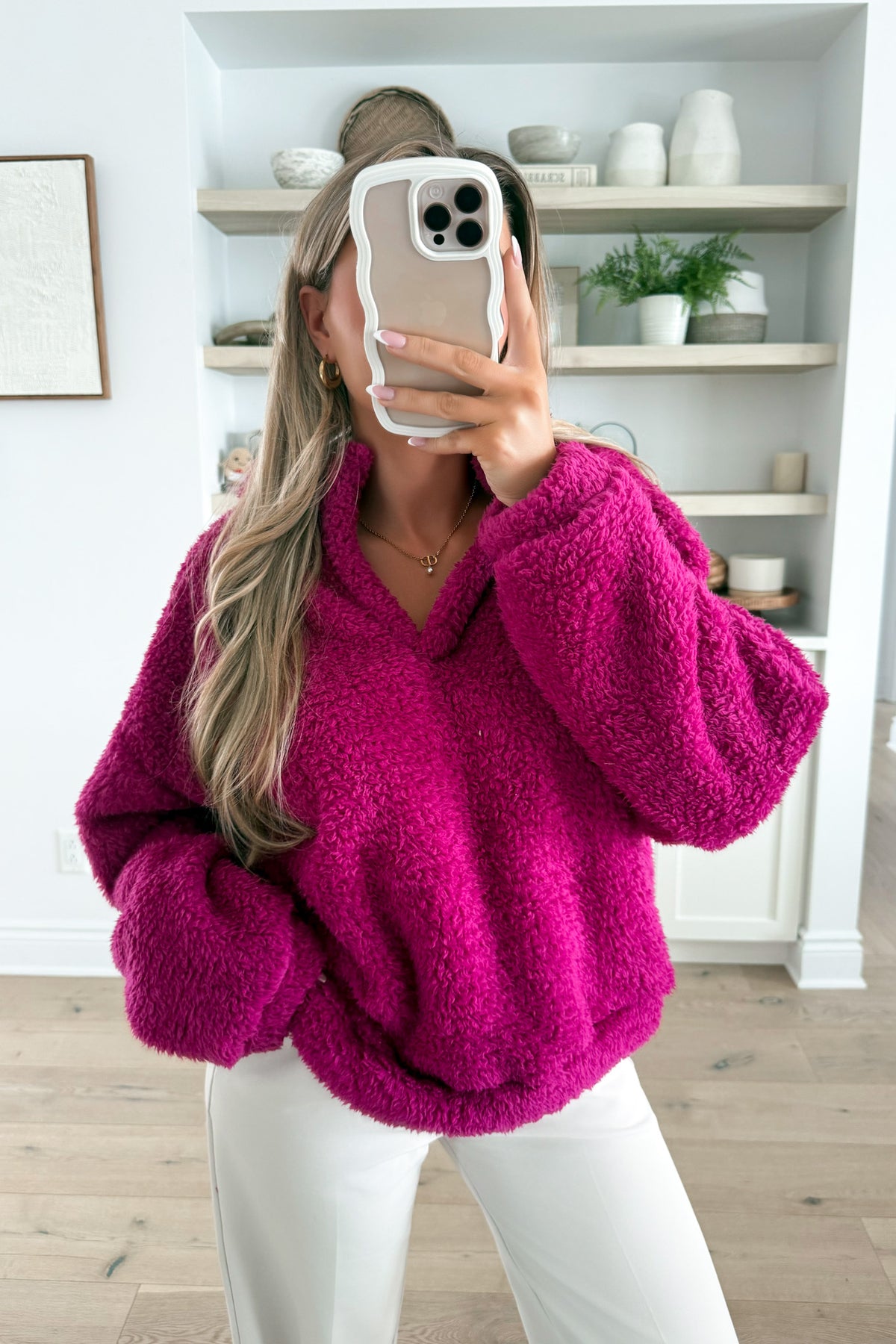 ALBA - Fuschia Sweater