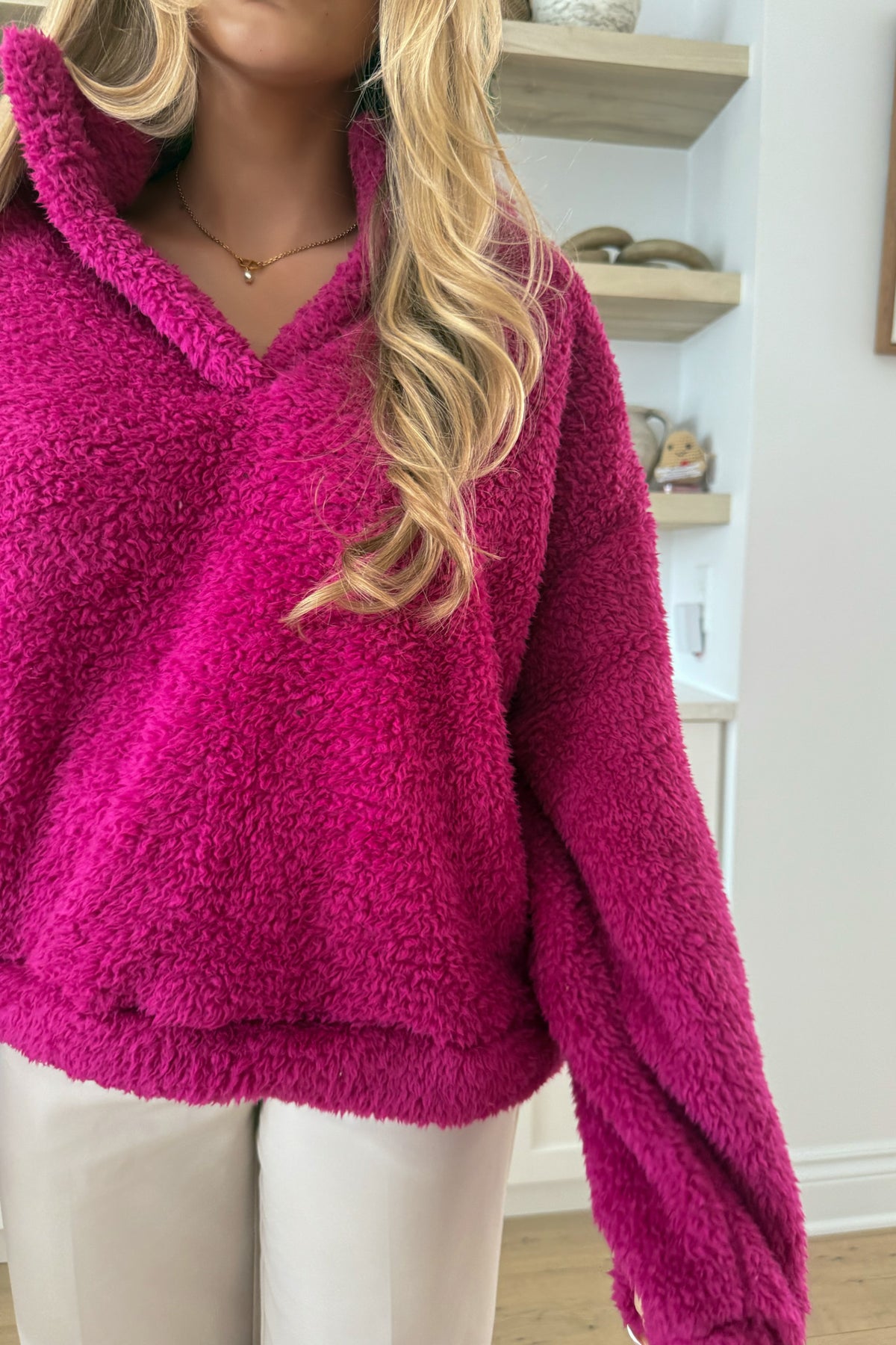 ALBA - Fuschia Sweater